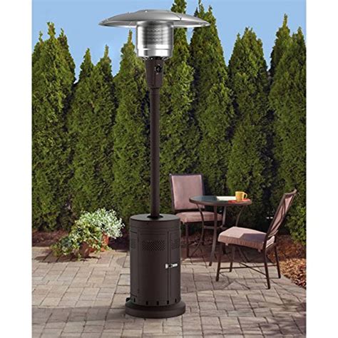 REGULATOR and WHEELS included (Easy to follow assembly instructions included) LIFT-UP HOUSING - houses 20 lbs propane tank (not included) 100 MONEY BACK GUARANTEE Mainstays Outdoor Patio Heater features the latest anti tilt Automatic Shut-Off Mechanism and thermocouple. . Mainstays patio heater assembly instructions